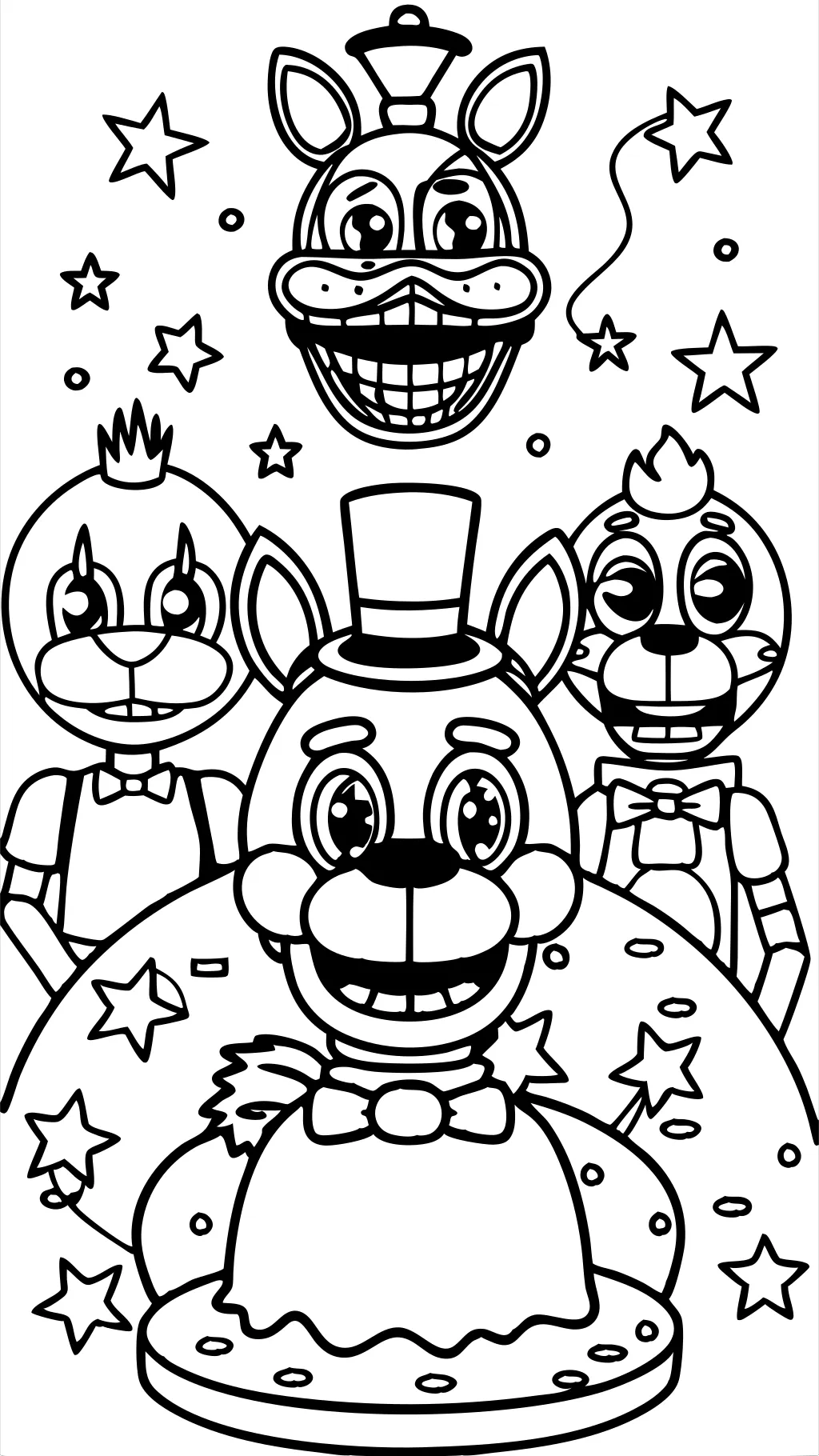 páginas de color fnaf